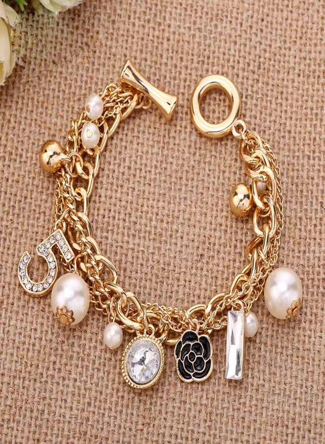 Glamtune Celebrity Design Inspired Gift Inspired Charm Lucky Bracelet Chain for Women - Image 5